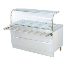 Bain Marie with Sneeze Guard & Tray Slide (Hot/Cold)